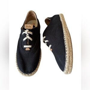 OLUKAI KAULA PA’A LLI CONVERTABLE LINEN ESPADRILLE SHOES SIZE 37